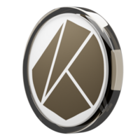 Klaytn ,KLAY Glass Crypto Coin 3D Illustration png