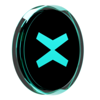 MultiversX ,EGLD Glass Crypto Coin 3D Illustration png