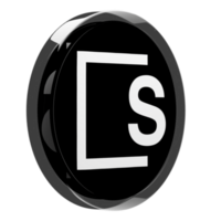 skale ,skl glas crypto mynt 3d illustration png