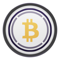 Wrapped Bitcoin ,WBTC Glass Crypto Coin 3D Illustration png