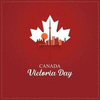 Canadá victoria día vector