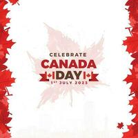 Canada Day- Canada Social media post design vector