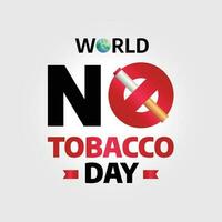 World No-Tobacco Day design template for celebration. no tobacco day design template. tobacco background design. no smoking vector design.