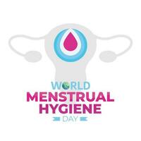 Menstrual Hygiene Day design template for celebration. menstrual hygiene vector design. flat menstrual vector design.