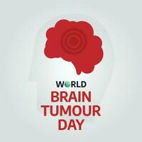 world brain tumour day design template for celebration. brain illustration. brain vector design.