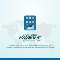 Chartered Accountant Day vector