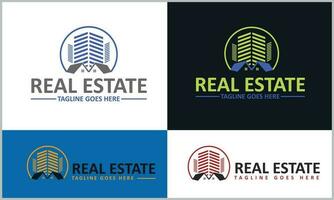 Real Estate Business Logo Design Template vector