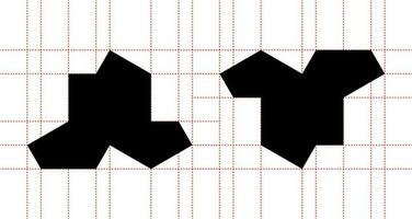 precise shape of the hat, 13-sided polykite, aperiodic monotile, non-repeating patterns polygon shape that mathematicians discovered vector