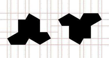 precise shape of the hat, 13-sided polykite, aperiodic monotile, non-repeating patterns polygon shape that mathematicians discovered vector