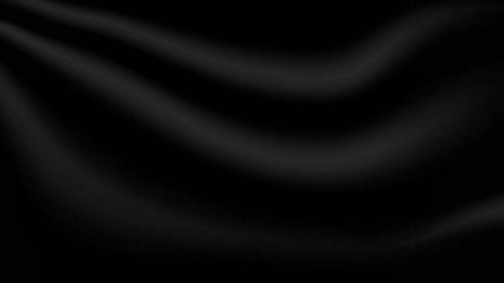 abstract blank black soft creased satin fabric folding texture background for decorative graphic design