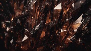 glowing rutile background with sparkles photo