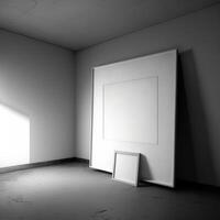 white empty canvas photo