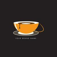 cup of tea with coffee beans icon vector illustration design