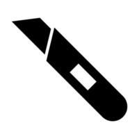 Utility Knife Vector Glyph Icon Design