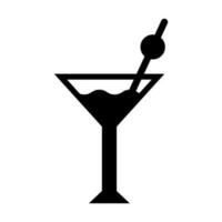 Cocktail Vector Glyph Icon Design