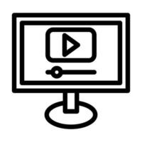 diseño de icono de transmisión de video vector