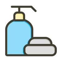 Liquid Soap Vector Thick Line Filled Colors Icon Design