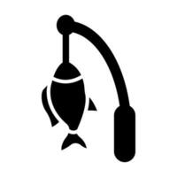 Fishing Vector Glyph Icon Design