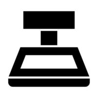 Weight Scale Vector Glyph Icon Design
