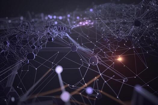 Dynamic abstract backdrop of network connectivity technology background photo