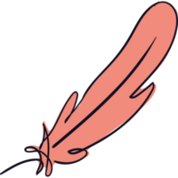 pink bird feather png