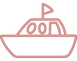 Bootstransport Neonlicht png