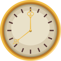 golden time clock watch png