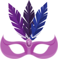 lilla mardi gras maschera png