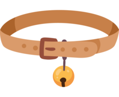 collier avec cloche accessoire pour animaux de compagnie png