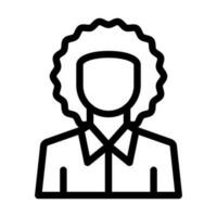 afro icono diseño vector