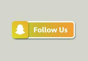 SnapChat logo, SnapChat icon Follow us speech bubble. Message bubbles. Social media design concept.Modern Vector illustration.