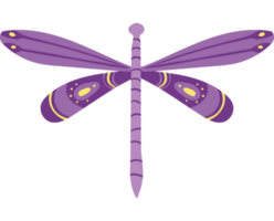 purple dragonfly insect png