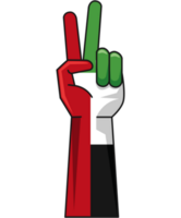 uae flagga i hand seger png