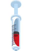 medical syringe with blood png