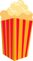 comida de pipoca de cinema png