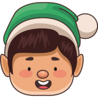 boy wearing christmas hat png