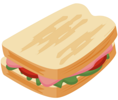 fresh delicious sandwich breakfast png