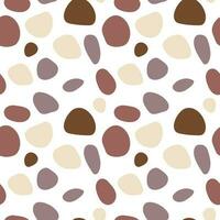 Abstract seamless pattern with Brown spots. Vector doodle illustration on white background. spots for fabrics, textiles, and ect.