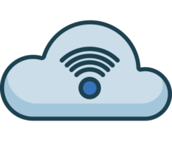 computación en la nube con wifi png
