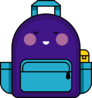 fournitures scolaires cartable kawaii png