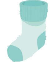 chaussette bleu bébé png