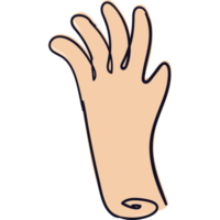 Hand menschliche Strichzeichnung png
