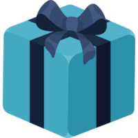 blauw geschenk doos Cadeau png