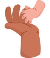 hand father with hand baby png