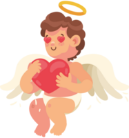 angel cupido con corazon png