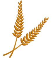 goldene Gerstenspitzen png