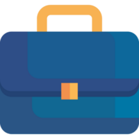 blue portfolio briefcase png