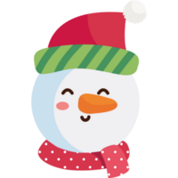cute snowman character png