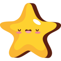 star sticker retro style png