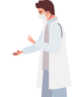 young male doctor worker png